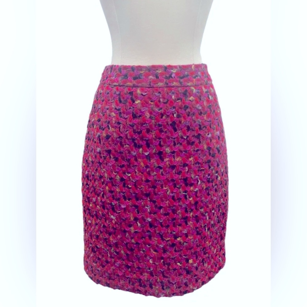 Kate Spade New York Tweed Pencil Skirt Pink Multi | Size 4